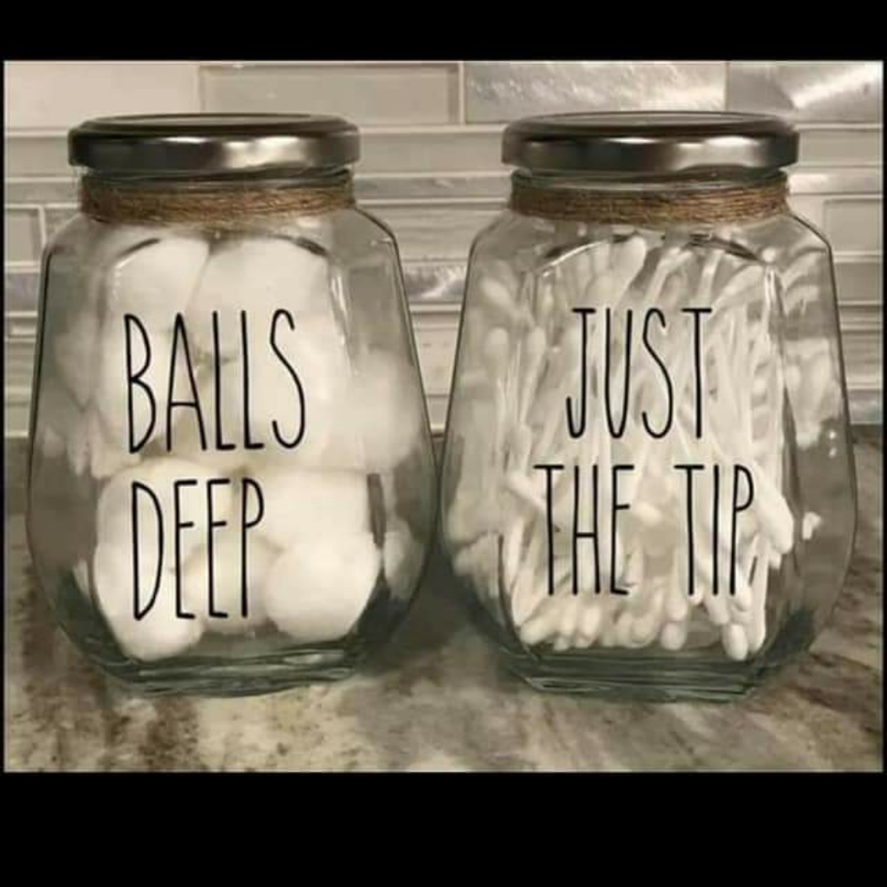 Custom bathroom jars